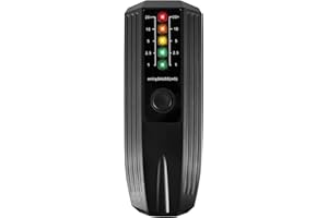 UHLSNHK EMF Meter Haute PRÉSURATICE Electromagnétique Field Radiation Détecteur Propulsé Electric EMF Detector Ghost Hunting Paranormal Equipment Tester pour Construction Industrielle(Noir)