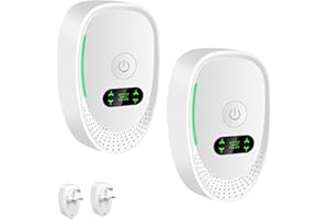 WOEAOZY Air Purifier for Bedroom Home，Plug in Automatic Air Freshener for Smokers/Pets/Shoes，Mini Portable Loniser Air Purifier with Negative Ion Filter for Office/Home/Room/Kitchen，2 PCS