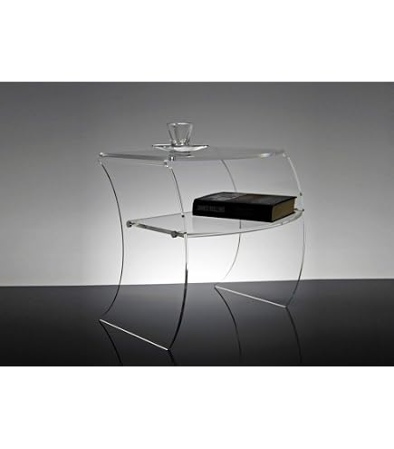 Slato Comodino da Notte dal Design Moderno in cristallo acrilico