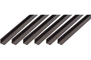 Alberts 499037 Winkelprofil | Kunststoff, schwarz | 1000 x 30 x 30 mm | 6er Set