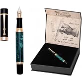 Piguet Gen&egrave;ve &ndash; L&uuml;ks ve Ergonomik Dolma Kalem &amp; T&uuml;kenmez Kalem &ndash; Taurus Serisi &ndash; Alman M U&ccedil;, Altın Kaplama &ndash; Evrensel Refill 
