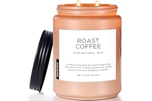 ‎M&SENSE M&SENSE Duftkerzen Kaffee, 2 Docht Jar Kerze 550g, 110 Stunden Brenndauer, organische natürliche Soja-Wachs-Kerze für Schlafzimmer Küche Home Decor, Housewarming Geschenk für Männer und Frauen