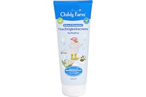 ‎CHILDS FARM Childs Farm Kinder Feuchtigkeitscreme 200 ml, parfümfrei, beruhigt und spendet Feuchtigkeit | Geeignet für trockene, empfindliche und auch zu Neurodermitis neigende Haut