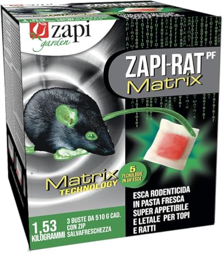 Zapi Garden Broditop Next Block 25 Rodenticide for Indoor and Outdoor Around Bui