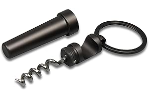 munkees® Korkociąg [1 szt. antracyt] - breloczek do kluczy - piękny kształt - praktyczny - wytrzymały