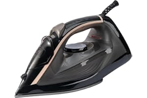 MOKEKA Ferro da Stiro a Vapore 2000W con Cavo Girevole a 360 Gradi - Capacità del Serbatoio d'Acqua da 350ML, Piastra in Ceramica