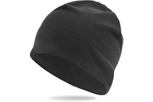 Arcweg Laufmütze Herren Winter Warm Radmütze Winddicht Fleece Mütze Unter Helm Helmmütze Elastisch Sportmütze Weich für Laufen Radfahren Skifahren Motorradfahren Outdoor Unisex 56-61 cm