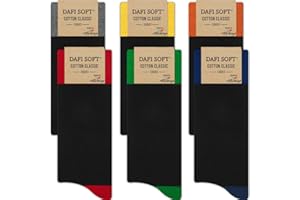 Dafi soft 6 Pairs Men's Cotton Socks, Comfortable, Made in Turkey