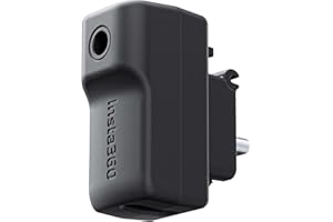 CYNOVA Insta 360 X4 - Adattatore microfono esterno Insta360 X4 Mic per accessori Insta360 X4, caricatore e registrazione di tipo C e porte audio da 3,5 mm