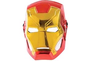 Rubies 39216NS Marvel Avengers Iron Man Deluxe mask, pojkar, en storlek Halloween