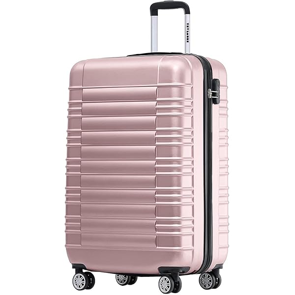 Supercase Lightweight trolley case with wheels and TSA lock, 55 x 35 x 23 cm, Grey