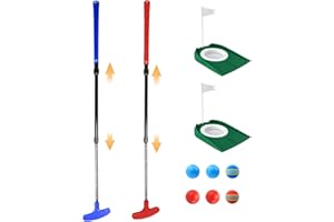 GOLFUPP Kids Putter Red and blue suit,Adjustable Golf Putter Set, Two-Way Mini Golf Set, Suitable For Left And Right Hand Use, Suitable For Junior And Young Golfers, The Length Can Be Adjusted Freely.