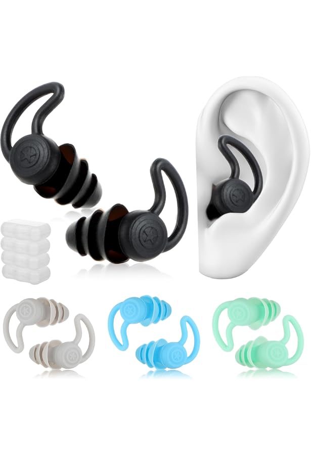 Tappi Per Orecchie Yingfa In Silicone Con Cordino E Custodia - Per Nuoto, Protezione
