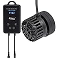 hygger Mini Wave Maker Magnetic DC Powerhead with LED Display Controller for Saltwater Tank, 1600 GPH Aquarium Water Circulation Pump 5 to 30 Gallon Black