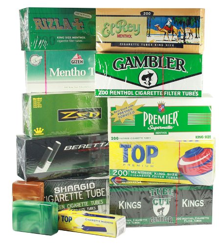 2000 (10x200) GIZEH Menthol (Hülsen, Filterhülsen, Zigarettenhülsen)