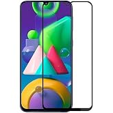 Powerfox Samsung Galaxy M21 ile Uyumlu 5D Tam Kaplayan Temperli Cam Ekran Koruyucu