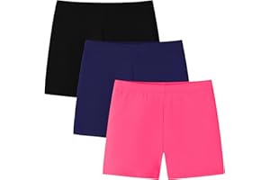 Adorel Pantaloncini Estate Shorts Leggings Corti Ciclista Cotone Bambina 3 Pack
