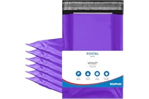 UK SUPPLIES LIMITED XS S M L (Pack of 25 50 100) Purple Mailing Bags Waterproof Peel & Seal Envelopes Parcel Mailing Bags for Posting Clothes Parcel Mailers X-Small 6" x 9" / 165mm x 230mm Pack of 25