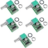 JZK 5 Pack PAM8403 5V 2 x 3W Dual Channel Mini Digital Amplifier HiFi Amplifier Mini Speaker DIY