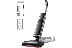DREAME H15 Pro Heat Aspirapolvere Lavapavimenti, Lavaggio 85 °C, Braccio Robotico IA GapFree, RGB, Aspirazione 22.000 Pa, 0 Grovigli,Lavaggio Spazzola 100 °C,Asciugatura 5 Min 90 °C,Navigazione e App