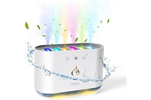 GUPAY Humidifier for Bedroom, Ultrasonic Dynamic Pickup Humidifiers with 7 Colorful Lights, 6 Nozzles, Auto-Off, Up to 32H, Ultra Quiet Cool Mist Humidifier for Home, Office