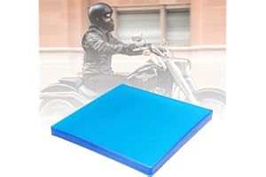 ‎ALEAWOL aleawol Verdickung Motorrad Sitz Stoßdämpfungsmatte, 25x25x2 cm Komfortables kühlendes Polyurethanfaser Pad Stoffkissen Weiche DIY Motorräder Sitzpolster Sitz Zubehör Blau