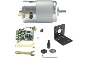 CONQUERALL 895 Motor DC 12V 6000RPM / 24V 12000RPMMotor de alta velocidad con soporte de juego de bielas M10-5 y regulador de velocidad 20A