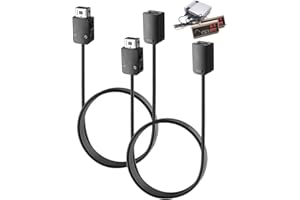 OUPDATE 3 Mètres Câble d'extension Compatible avec Nintendo Nes Manette Classic Snes Mini WII Gaming Câble Rallonge Contrôleur, Cordon Remote et Nunchuck Joystick Accessoires