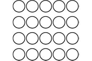 UHATa Nitrile Rubber O-Ring 18mm ID, 22mm OD, 2mm Width Washer Gasket Sealing-Applications for Auto Plumbing Faucet Air Gas Repair-[Qty 20 Black]
