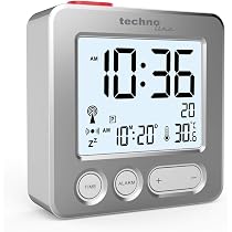 LEXON MINUT Digitaler Wecker – Kleinster Wecker Der Welt, Wiederaufladbar, Touch-Sensor, LCD-Display