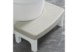 CEWROM Sgabello WC per adulti, sgabello da bagno, sgabello per WC per migliorare la postura, aiuta con stitichezza, emorroidi e sindrome dell'intestino irritabile