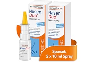 ‎RATIOPHARM NasenDuo Nasenspray im Sparset 2 x 10 ml von ratiopharm. Stark zum Schnupfen, sanft zur Nase. Abschwellendes Nasenspray mit 2-fach-Wirkung: Befreit die Nase und fördert die Wundheilung