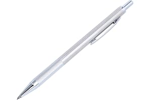 ASHATA Scriber per Incisione, Punta in Acciaio al tungsteno e Penna per Incisione in carburo, utensile da Taglio per incisore per Metallo/Vetro/plastica/Ceramica, ECC.(Argento)