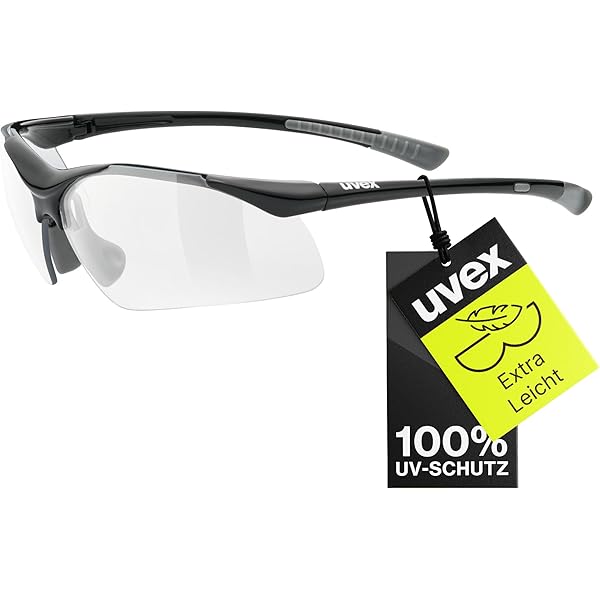 uvex sportstyle 211 - sports glasses for men and women - mirrored - pressure-free wearing comfort & perfect fit - white black/silver - one size