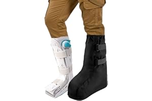 YUNCHONGUK Medizinische Schuhüberzieher Stiefelabdeckung,Air Cam Walker Frakturstiefel,Wasserdicht Frakture Stiefelabdeckung,Medizinischer Orthopädischer Stiefel für Gebrochenen Fuß,Verstauchten Knöchel (L)
