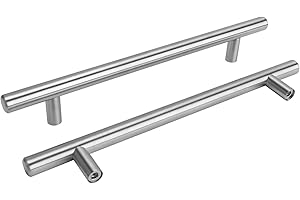 goldenwarm 15 Stück Küchengriffe 160mm Lochabstand Möbelgriffe 160mm Schrank Schublade Türgriff Stangengriff -LS201BSS160 Küchenschrank Edelstahl Möbelgriffe Kleiderschrank Zieht Griffe