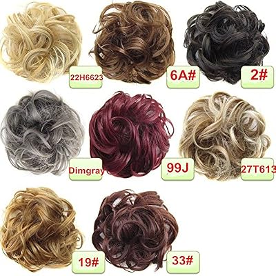 Carolilly Extensions de Cheveux Femme Postiches Bouclées Pour Mariage Soirée (Dimgray)
