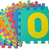 Puzzlematte Spielmatte ABC Alphabet Zahlen Tiere Autos Früchte Spielteppich Schaumstoff Puzzle Kinderteppich - 2