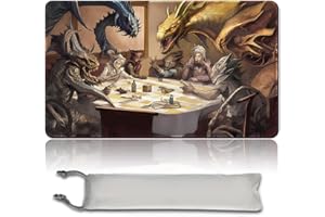 MPLR BOARD GAME Board Game MTG Playmat + Free Waterproof Bag, Stitched Edges, Smooth Rubber Surface, MTG PlayMat with Zones (An Original SLIVERS-PLAYING-POKER Playmat)