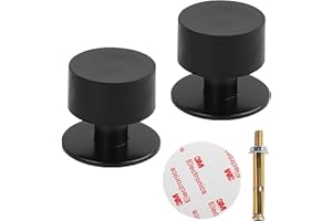 2 Pack Door Stops, Movstriker Door Stopper Stainless Steel & Rubber Body Floor Mounted Heavy Duty Door Stop Modern Wall Protector Indoor Doorstop for Skirtings