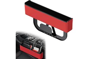 letuxaamz Organizador Coche, Organizador de Almacenamiento de Gap asiento de Coche, Izquierda y Derecha Asiento de Coche Lateral Gap Filler, para Teléfono, Gafas de sol y Laves