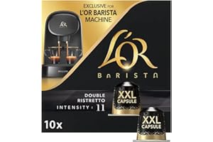 L'Or Barista Café - 50 Capsules Ristretto Intensité 11 - Compatibles L'Or Barista (lot de 5 x 10 Capsules)
