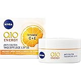 NIVEA Q10 Energy - Crema da giorno anti-rughe, SPF 15 (50 ml), cura del viso con Q10 e vitamina C+E, antirughe, per una pelle