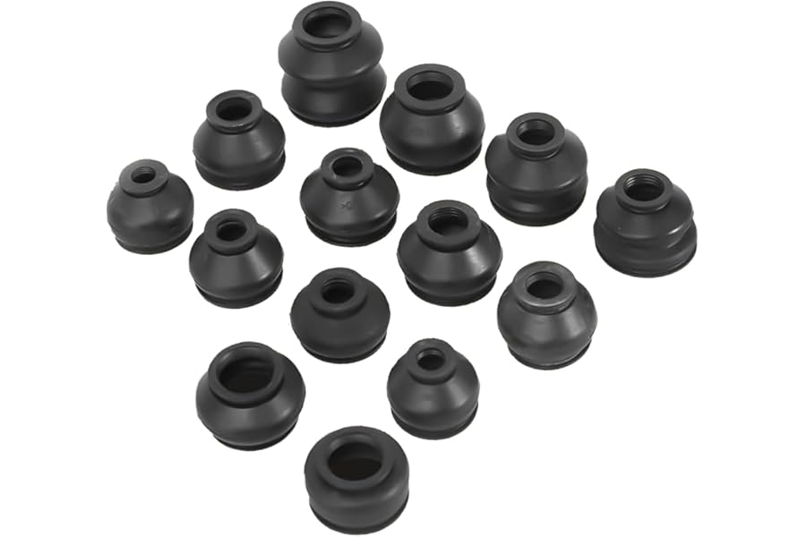 Ball Joint Dust Cover Kit - 14 Pcs Rubber Dust Boots for Ball Joints and Tie Rod Ends - Universal Fit,Easy Installation, Vehicle Maintenance Protection