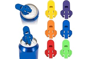ZILZUFA 6 Pezzi Tappi per Lattine Bibite, Bibite Lattine Coperchio Apribottiglie, Coperchi per Lattine Birra di Bevande Riutilizzabili, Coperchio Antipolvere, Coperchi per Bevande, per Bevande,Cola, Birra