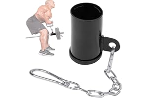 TAEKU T-Bar Reihenplattform Landmine Ösenaufsatz für Bar Single Eyelet Landmine Baraufsatz mit Kette für Kabelmaschine über Reihenübung Gebeugt