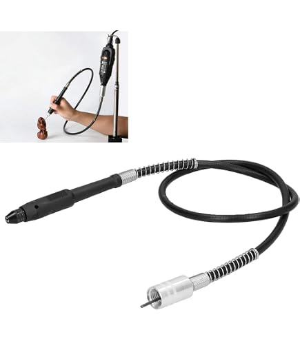 Arbre Flexible Perceuse 3,2 Mm (1/8") – Rallonge Pour Outils Rotatifs, Polissage, Ponçage Et Gravure – Adaptateur Long Ergonomique
