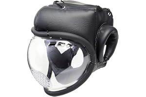 Playwell Kudo Schwarz Voll Gesicht Waffen Sparring Voll Kontakt Kopfschutz - Sr