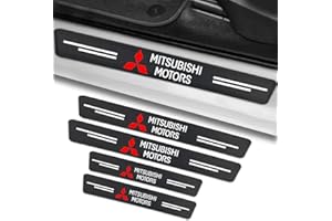 DADYM 4Stück Auto Einstiegsleisten Schutz für Mitsubishi Space Star 2023 2022 2021 2020 2019,Auto Türschweller Schutz,Kohlefaser Auto Einstiegsleisten Aufkleber,Autotür Zubehör Zierleisten,A