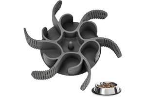 HWSWSH Gamelle Anti Glouton Chien Silicone Découpable, Insert Degamelle Anti-glouton Chat, Gamelle d'Alimentation Lente Animaux de Compagnie Accessoire pour Gamelles de Divers Matériaux(11*11*3.5cm)